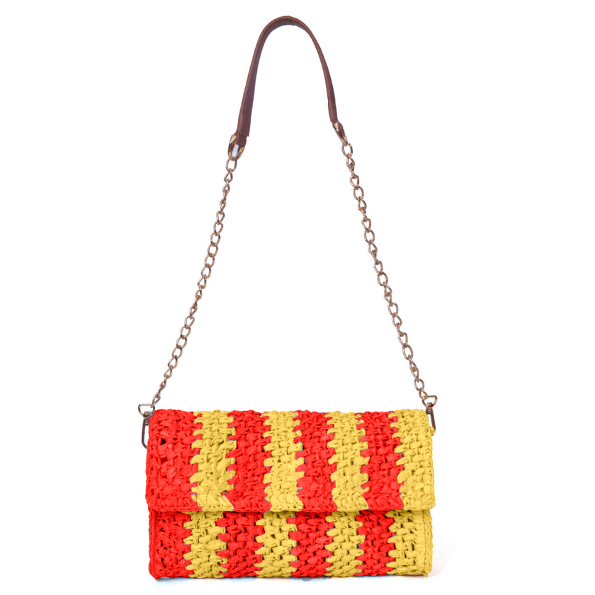 Elowen Raffia Versa Carry Clutch