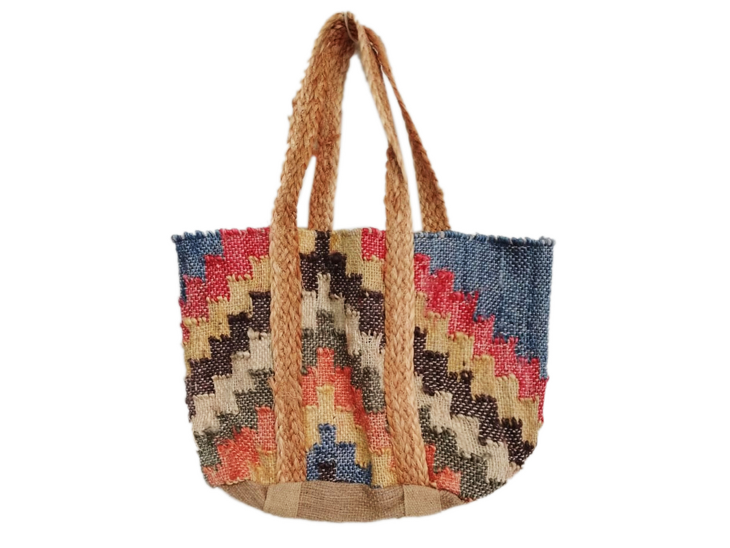 Wild Weave  Jute Tote Bag