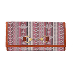 Dakota Jacquard and Leather Wallet - Tan