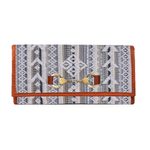 Dakota Jacquard and Leather Wallet - Tan