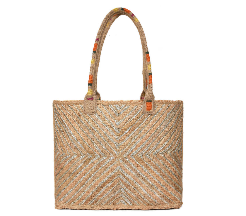 Western Style Jute Totes Bags for Women