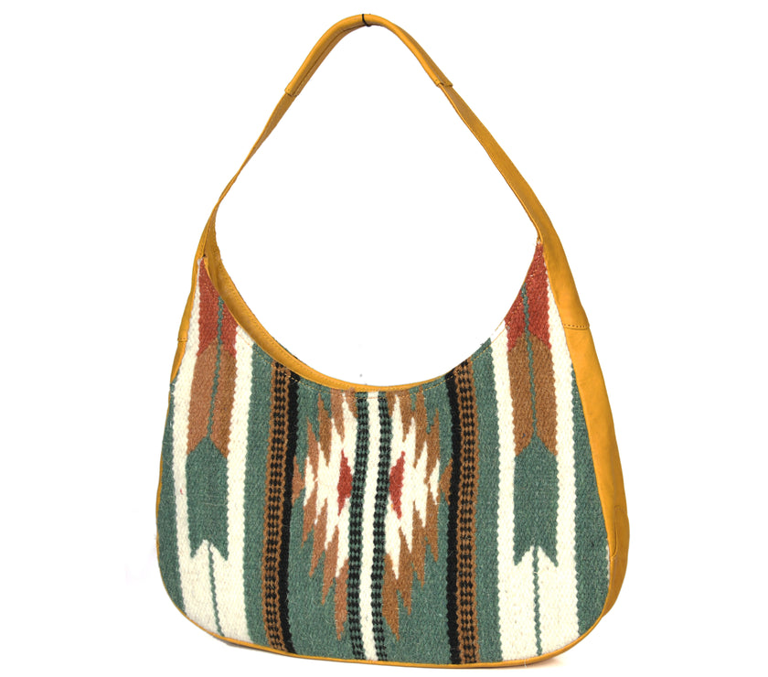 Leather Kilim Hobo Bag | LB-754