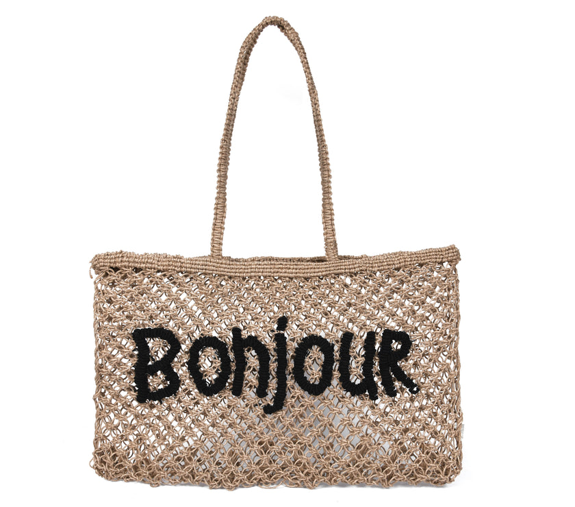 Woven Jute Tote Bag - Love | LB - 857