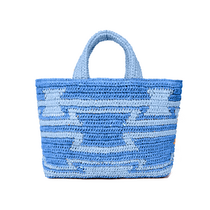 Rustic Raffia Aztec Tote