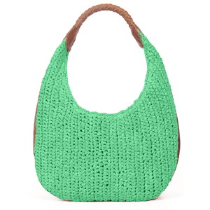San Jose Raffia Solid Hobo Bag | LB-606Solid