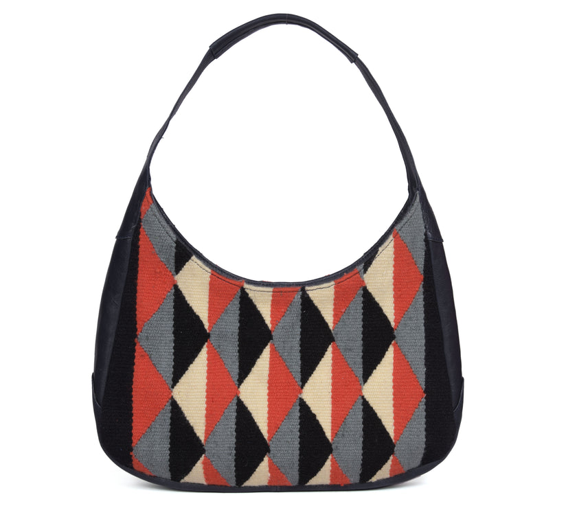 Leather Kilim Hobo Bag | LB-754