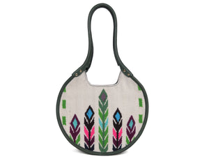 Luxe Loom Leather Handbag | LB-706