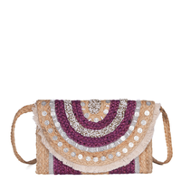 Handmade Jute Flap Crossbody | LB-702