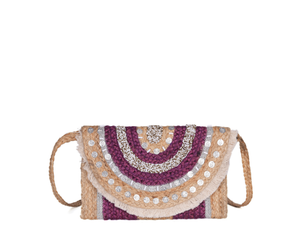 Handmade Jute Flap Crossbody | LB-702