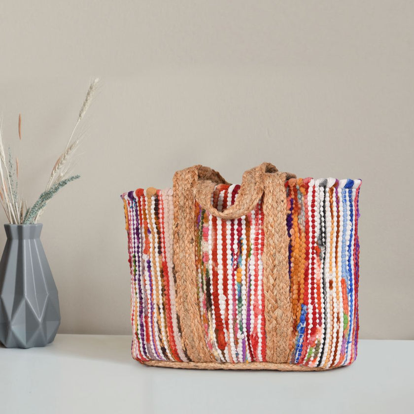 Desert Sunset Jute Tote Bag