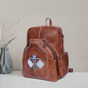 Leather Pickle Ball Backpack