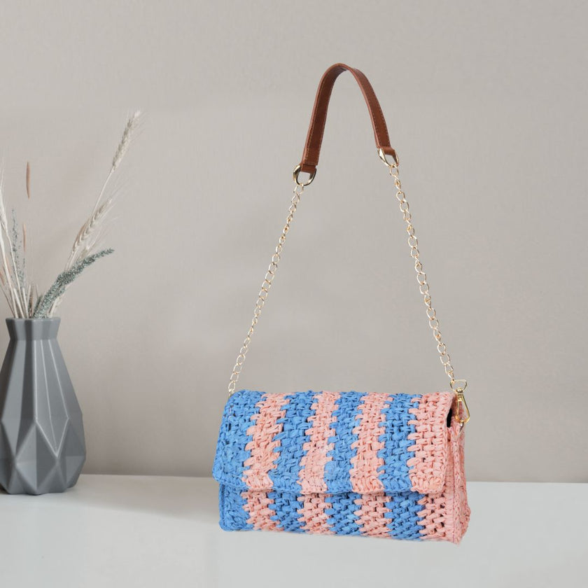 Elowen Raffia Versa Carry Clutch