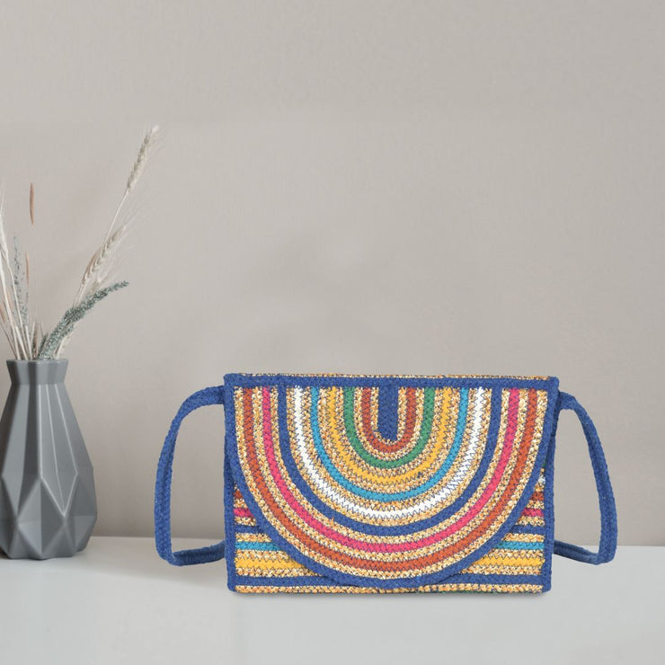 Sassy Sleek Jute Crossbody Bag | LB-700