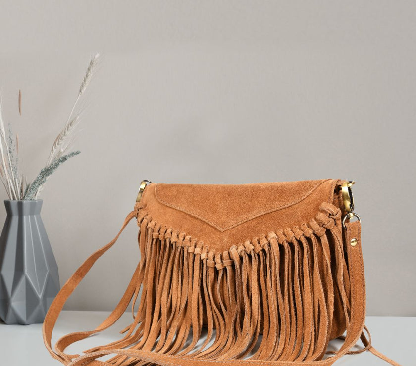 Lexington Leather suede crossbody Bag