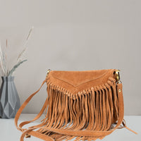 Lexington Leather suede crossbody Bag