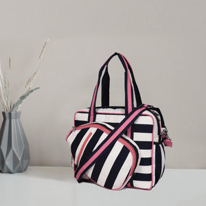 Striped Elegance  Pickle Ball Tote Bag