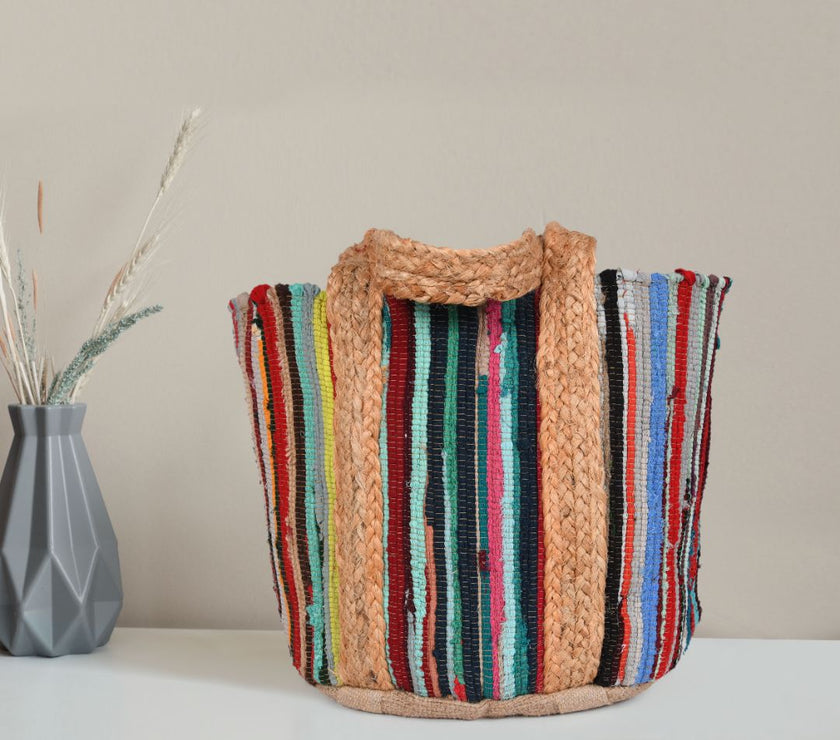 Desert Sunset Jute Tote Bag