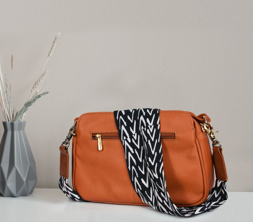 Vintage Print  Strap, Cross Body Strap,