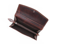 Montana Hand-Tooled Fold-Over Leather Wallet