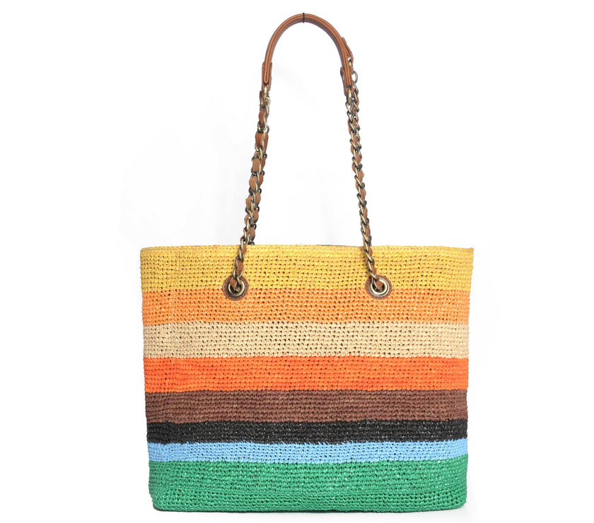 Bianca Raffia Chic Crochet Tote: Stylish and Functional Tote bag