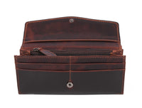 Montana Hand-Tooled Fold-Over Leather Wallet