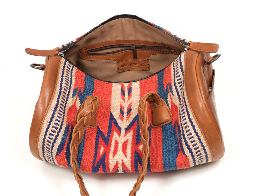 Maryland Kim Leather & Kilim Duffle