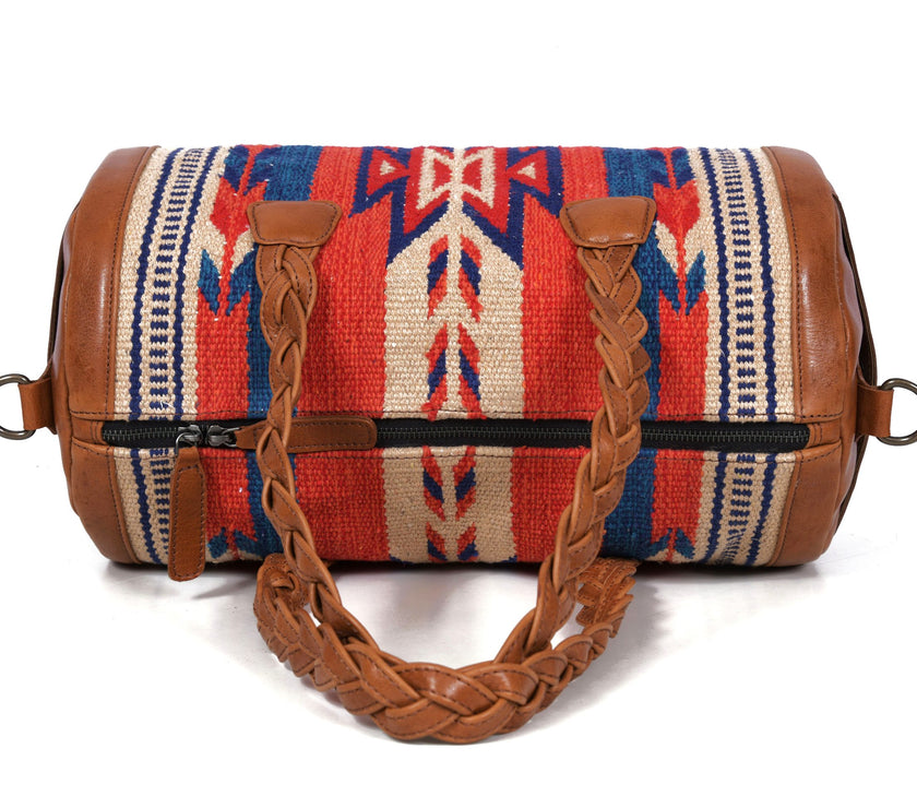 Maryland Kim Leather & Kilim Duffle