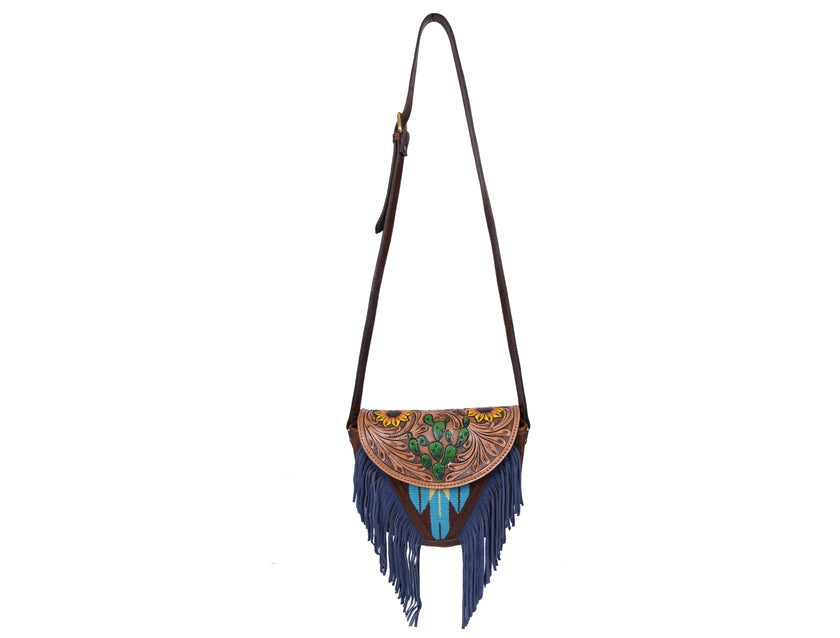 Phoenix Tooled Leather Kim Crossbody bag