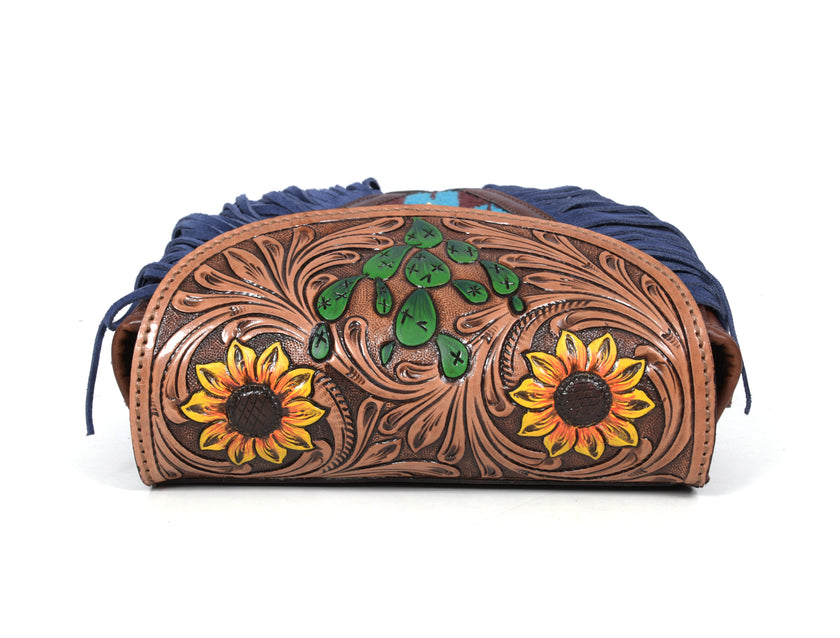 Phoenix Tooled Leather Kim Crossbody bag