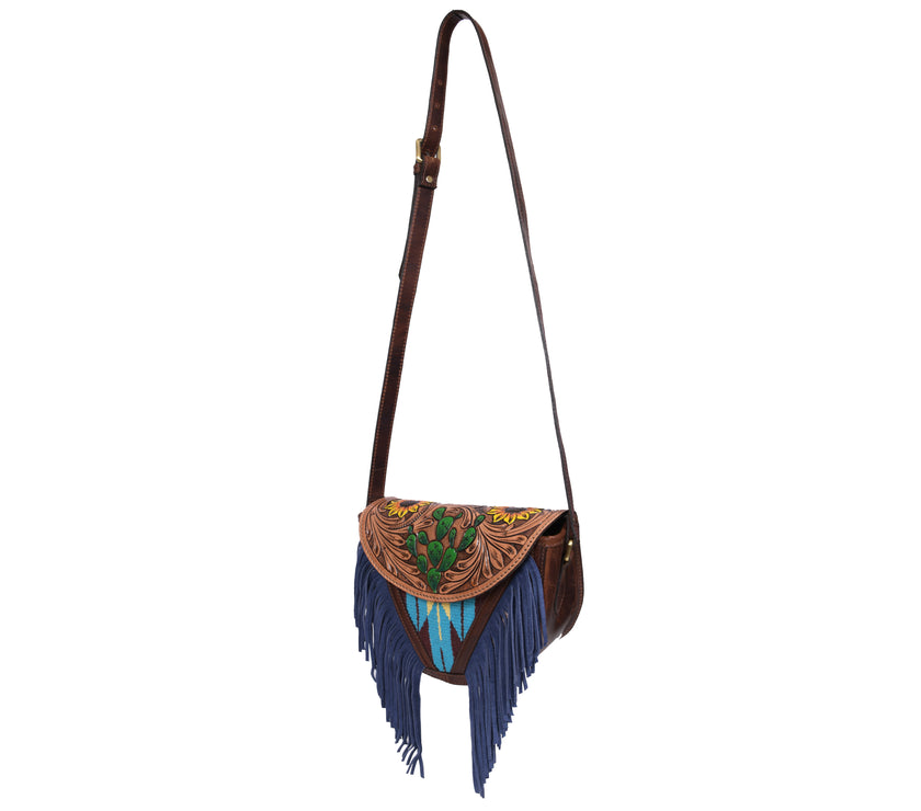 Phoenix Tooled Leather Kim Crossbody bag