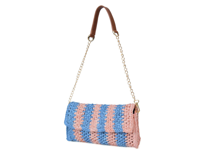 Elowen Raffia Versa Carry Clutch