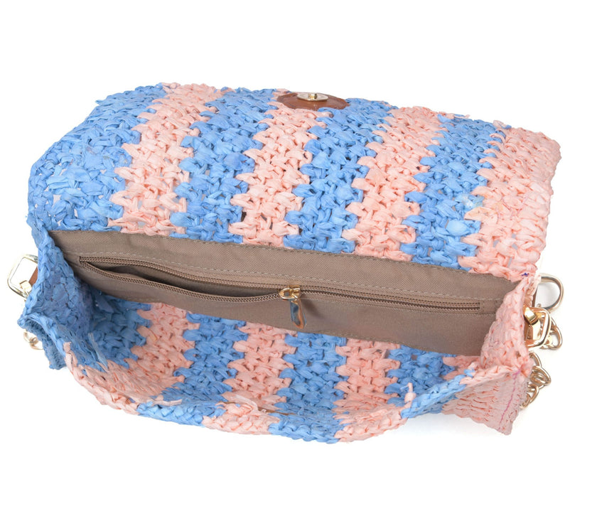 Elowen Raffia Versa Carry Clutch