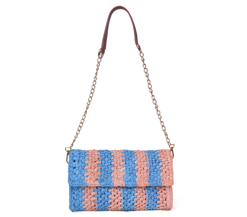 Elowen Raffia Versa Carry Clutch