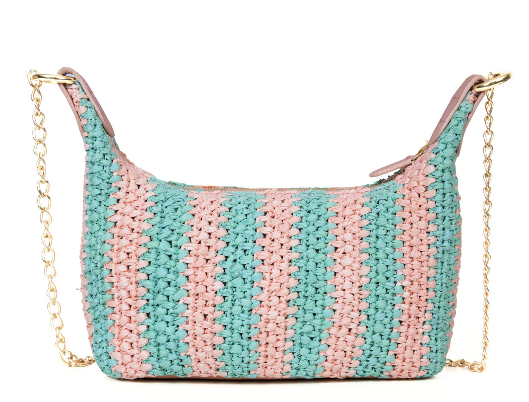 Elara Raffia Chic  Crossbody