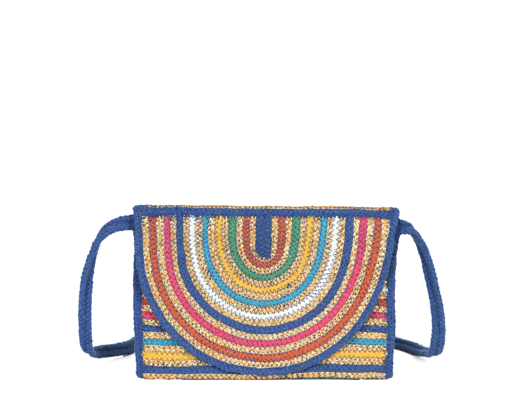 Sassy Sleek Jute Crossbody Bag | LB-700