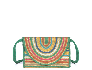 Sassy Sleek Jute Crossbody Bag | LB-700