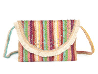 Handmade Jute Flap Crossbody | LB-747