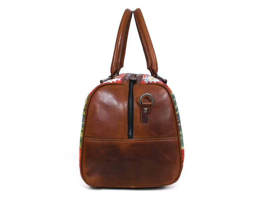 Michigan Kilim Leather Duffle Bag