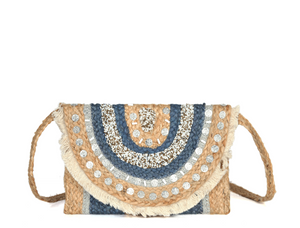 Handmade Jute Flap Crossbody | LB-702