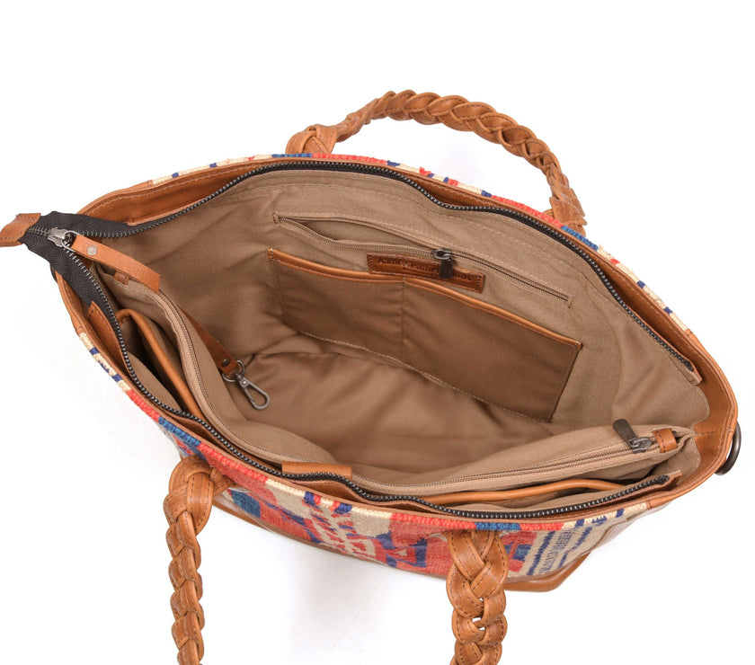Montana Kim Leather & Kilim Tote