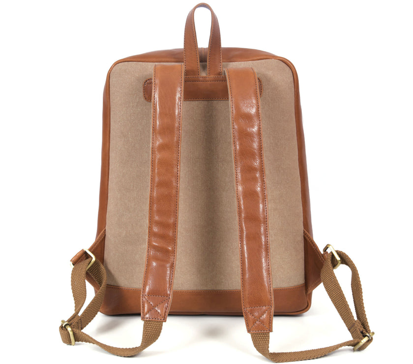 Fresno Metallic Backpack Hair On Hide & Leather