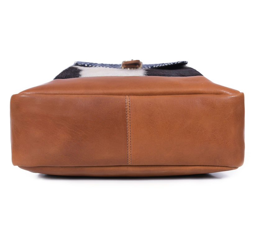 Fresno Metallic Backpack Hair On Hide & Leather