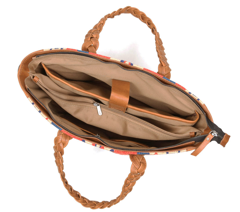 Montana Kim Leather & Kilim Tote