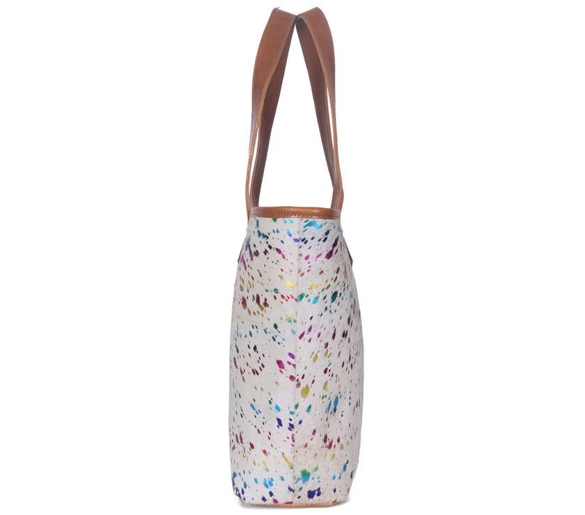 Sacramento Leather Hair on Tote Bag