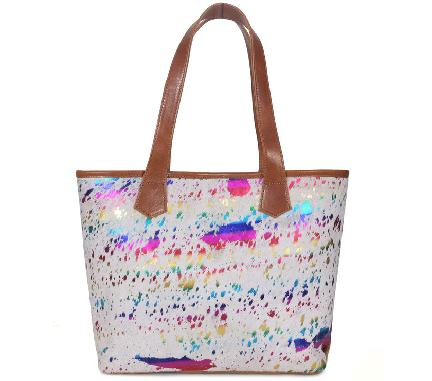 Sacramento Leather Hair on Tote Bag