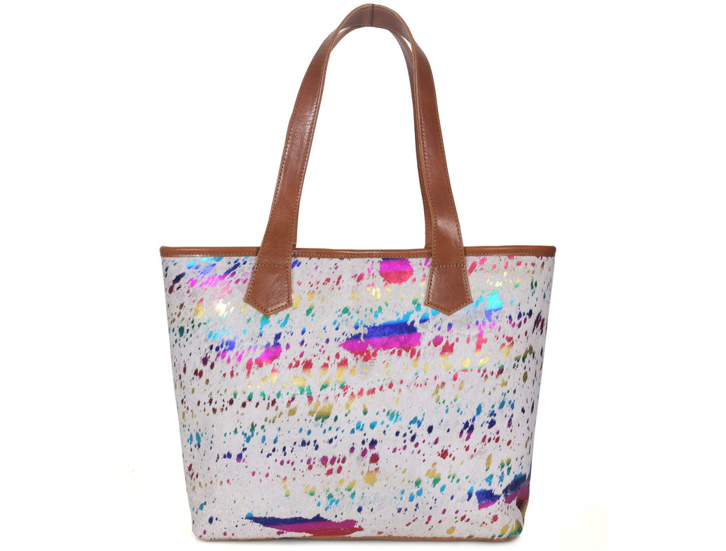 Sacramento Leather Hair on Tote Bag