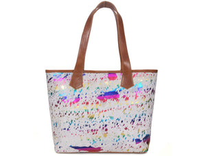 Sacramento Leather Hair on Tote Bag