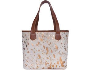 Sacramento Leather Hair on Tote Bag