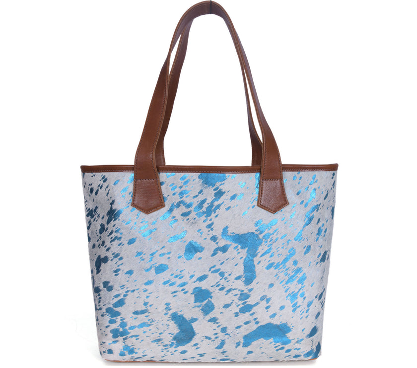 Sacramento Leather Hair on Tote Bag