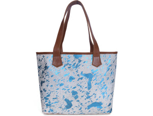 Sacramento Leather Hair on Tote Bag